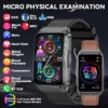 LIGE 2025 New AI Diagnosis Blood Lipids Uric Acid Body Composition Test Smart Watch Men ECG+PPG Bluetooth Call Health Smartwatch