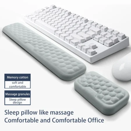 Keyboard Mouse Wrist Rest Ergonomic Office Typing Protect Relax Wrist Memory Foam Mouse Pad Computer Notebook Mouse Pad